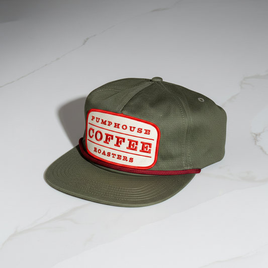 Green Pumphouse Coffee Roasters Rope Hat