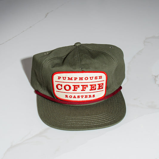 Green Pumphouse Coffee Roasters Rope Hat