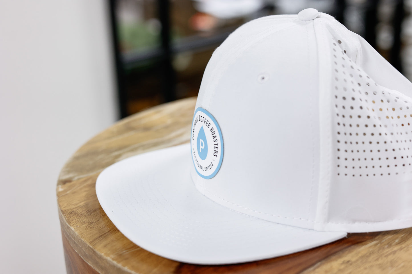 White Pumphouse Performance Patch Hat with Perforated Back
